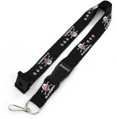 NCAA Nebraska Cornhuskers "Blackshirts" Team Lanyard Keychain ID Holder NCAA Fan Accessory, Black