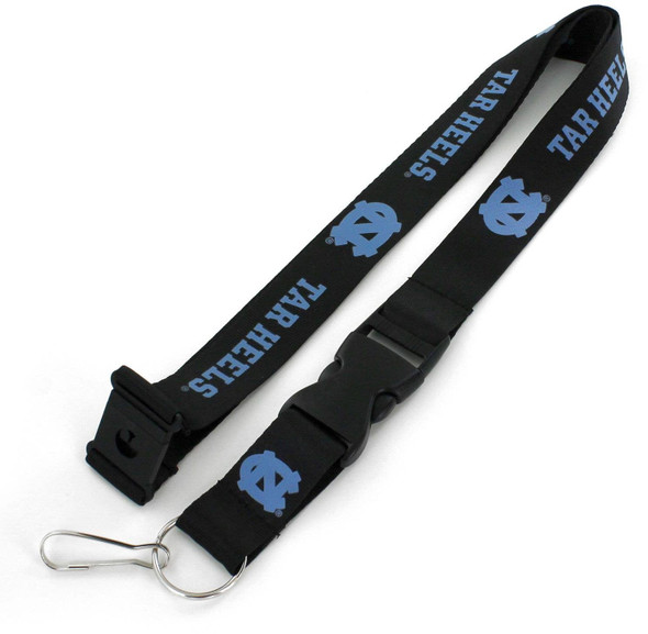 NCAA North Carolina Tar Heels Team Lanyard, Black