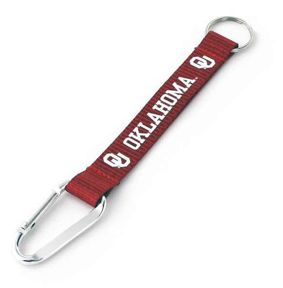 NCAA Oklahoma Sooners Carabiner Lanyard Keychain