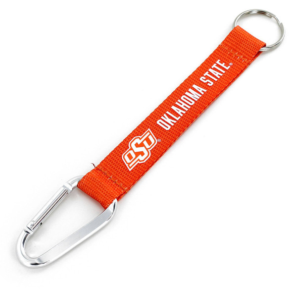 NCAA Oklahoma State Cowboys Carabiner Lanyard Keychain ID Holder NCAA Fan Accessory Keychain