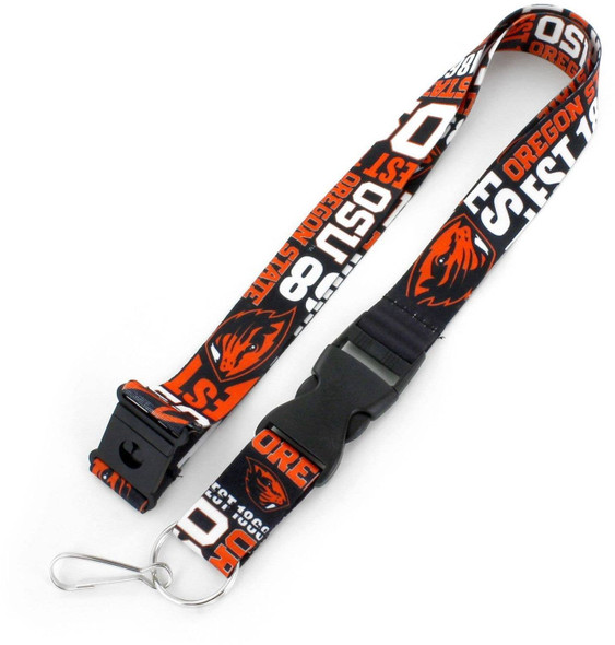 NCAA Oregon State Beavers Dynamic Lanyard Keychain ID Holder NCAA Fan Accessory