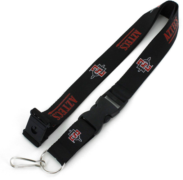 NCAA San Diego State Aztecs Team Lanyard Keychain ID Holder NCAA Fan Accessory