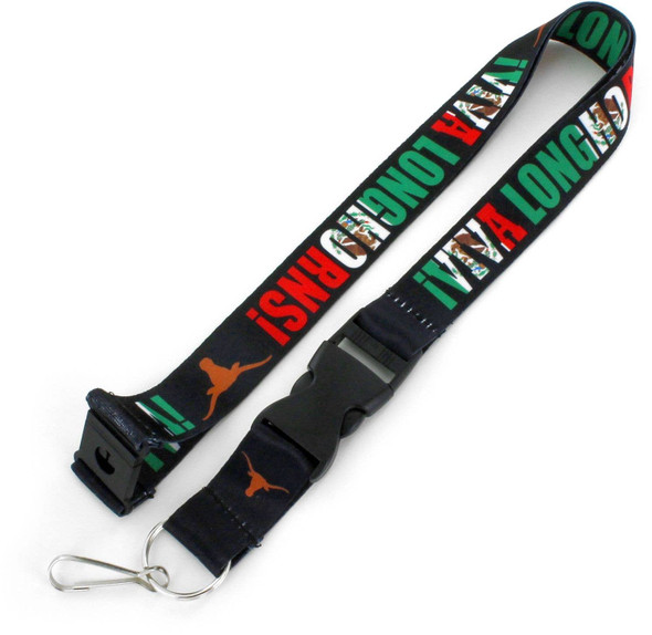 NCAA Texas Longhorns Viva Lanyard Keychain ID Holder NCAA Fan Accessory