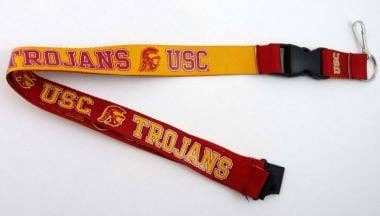 NCAA USC Trojans Reversible Lanyard Keychain ID Holder NCAA Fan Accessory
