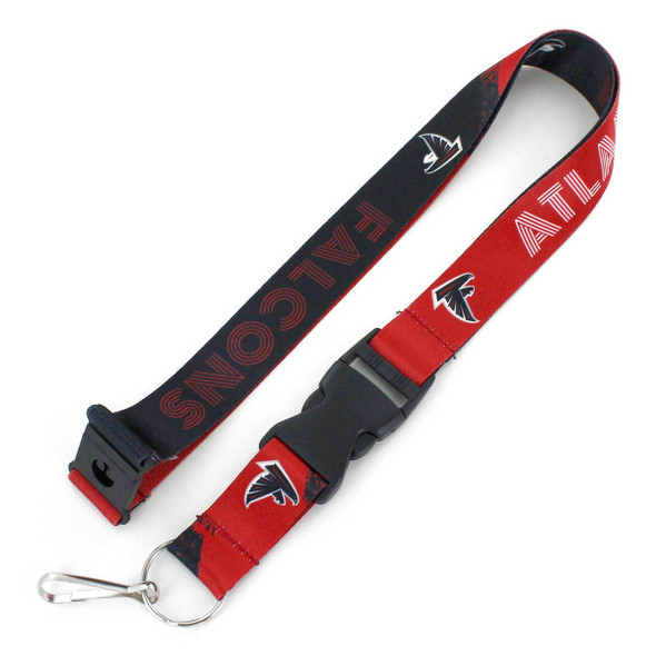 NFL Atlanta Falcons Crossfade Lanyard Keychain ID Holder NFL Fan Accessory