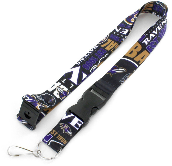 NFL Baltimore Ravens Dynamic Lanyard Keychain ID Holder NFL Fan Accessory