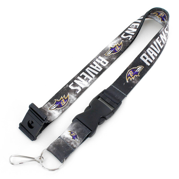 NFL Baltimore Ravens Galaxy Lanyard Keychain ID Holder NFL Fan Accessory