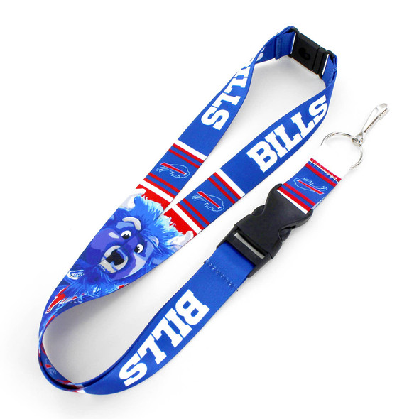 NFL Buffalo Bills Mascot Lanyard Keychain ID Holder NFL Fan Accessory