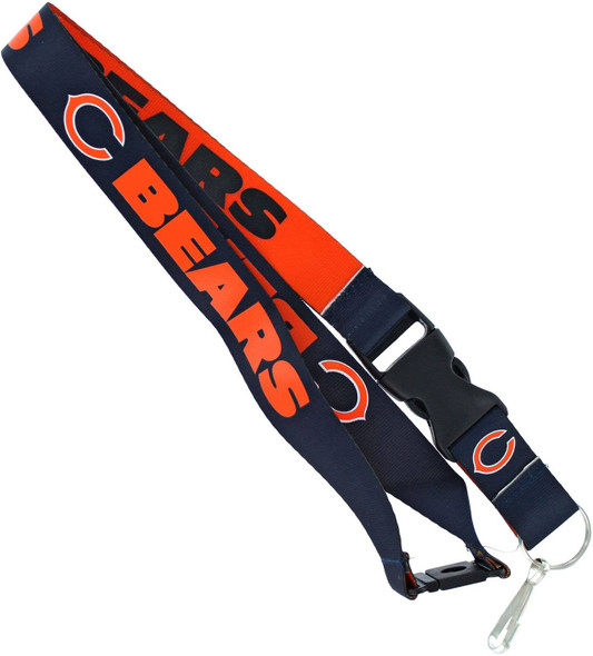 NFL Chicago Bears Reversible Lanyard Keychain ID Holder NFL Fan Accessory
