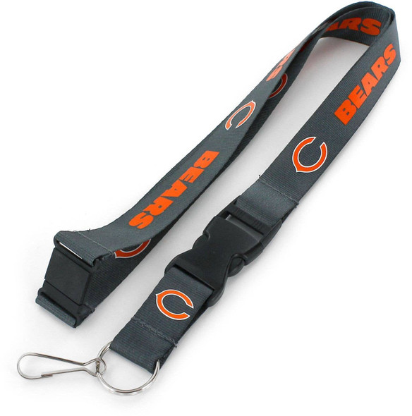 NFL Chicago Bears Team Lanyard, Charcoal