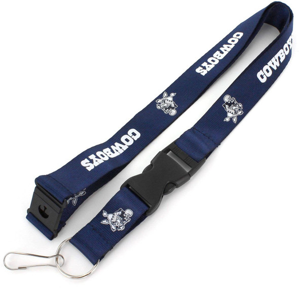 NFL Dallas Cowboys Throwback Lanyard Keychain ID Holder NFL Fan Accessory