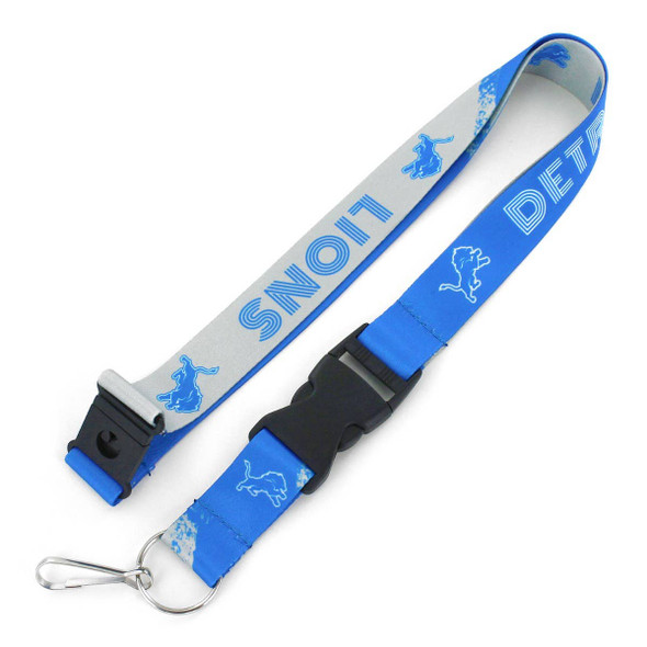 NFL Detroit Lions Crossfade Lanyard Keychain ID Holder NFL Fan Accessory