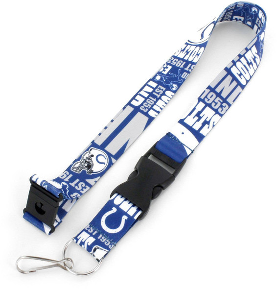 NFL Indianapolis Colts Dynamic Lanyard Keychain ID Holder NFL Fan Accessory