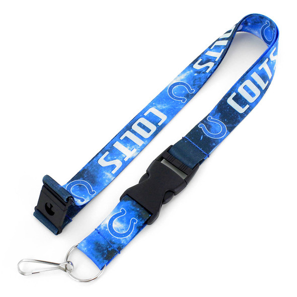 NFL Indianapolis Colts Galaxy Lanyard Keychain ID Holder NFL Fan Accessory
