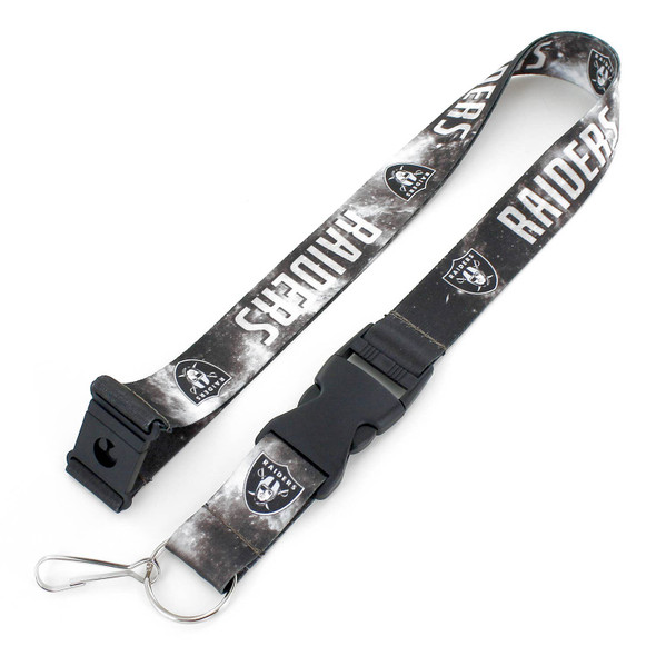 NFL Las Vegas Raiders Galaxy Lanyard Keychain ID Holder NFL Fan Accessory
