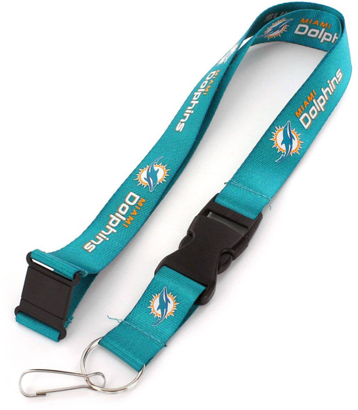 NFL Miami Dolphins Team Lanyard, Teal