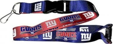 NFL New York Giants Reversible Lanyard Keychain ID Holder NFL Fan Accessory