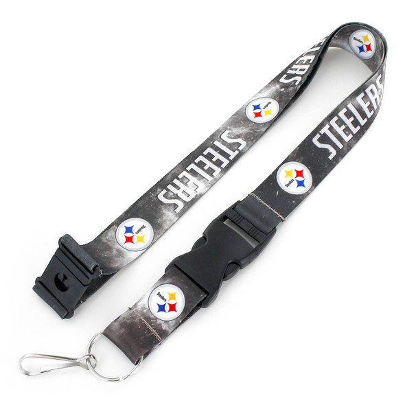 NFL Pittsburgh Steelers Galaxy Lanyard Keychain ID Holder NFL Fan Accessory