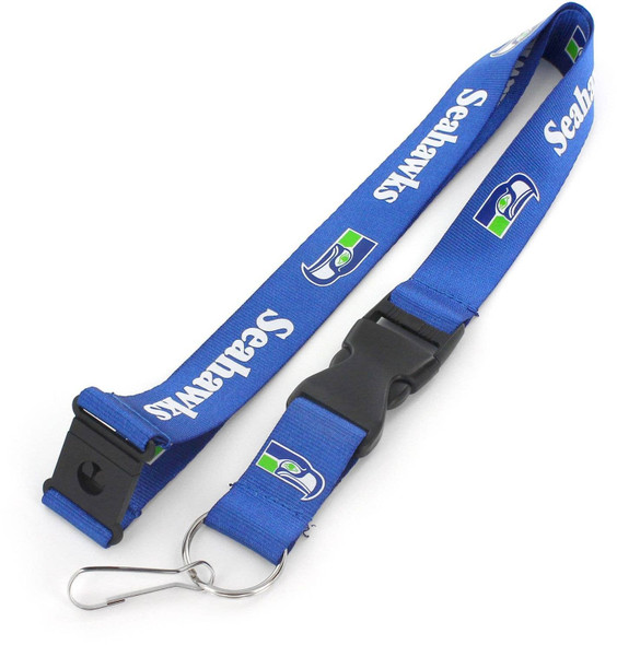 NFL Seattle Seahawks Throwback Lanyard Keychain ID Holder NFL Fan Accessory