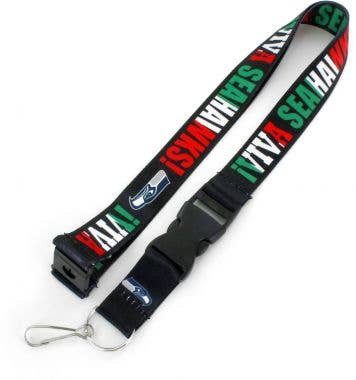 NFL Seattle Seahawks Viva Lanyard Keychain ID Holder NFL Fan Accessory