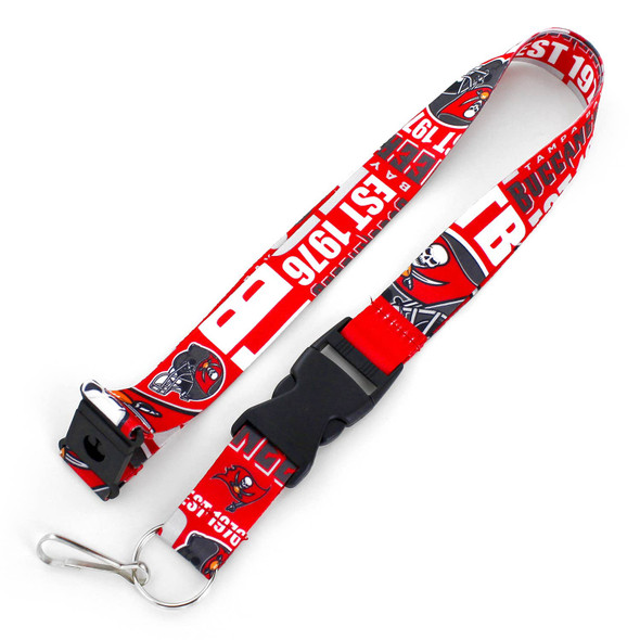 NFL Tampa Bay Buccaneers Dynamic Lanyard Keychain ID Holder NFL Fan Accessory