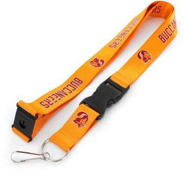 NFL Tampa Bay Buccaneers Throwback Lanyard Keychain ID Holder NFL Fan Accessory