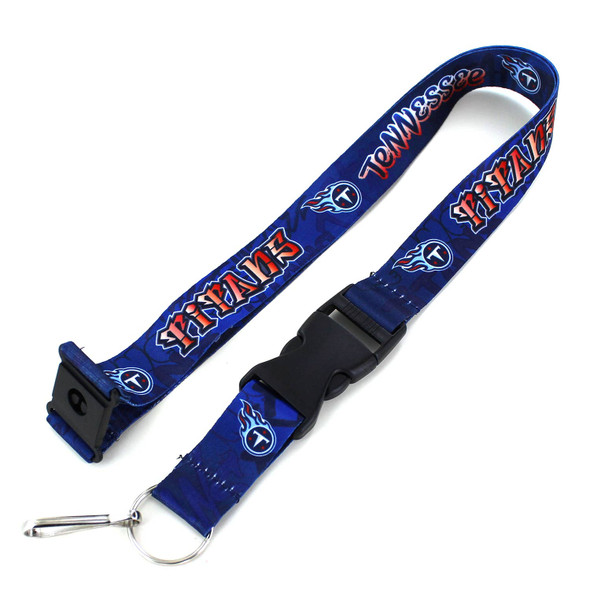 NFL Tennessee Titans Graffiti Lanyard Keychain ID Holder NFL Fan Accessory