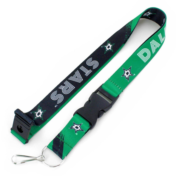 NHL Dallas Stars Crossfade Lanyard Keychain ID Holder NHL Fan Accessory