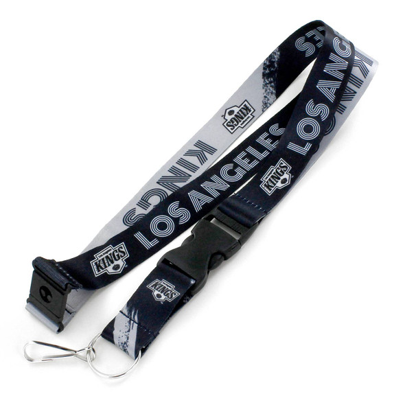 NHL Los Angeles Kings Crossfade Lanyard Keychain ID Holder NHL Fan Accessory