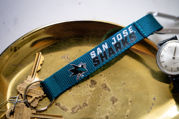 NHL San Jose Sharks Carabiner Lanyard Keychain
