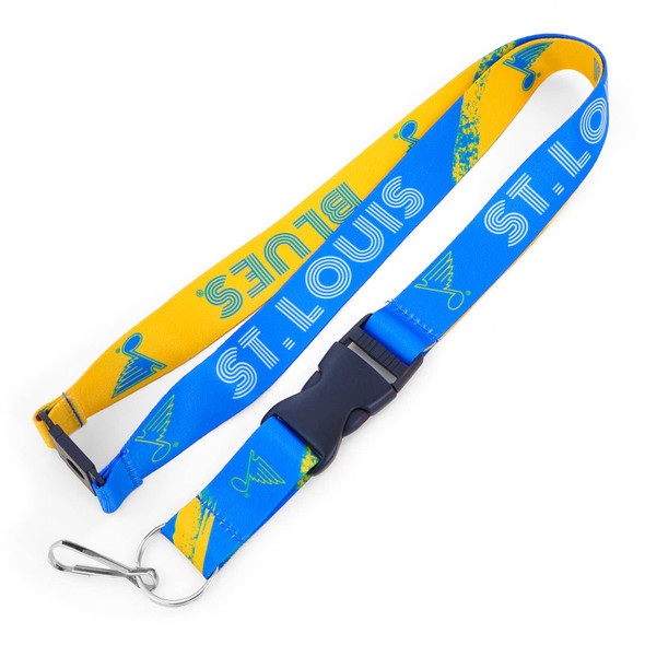 NHL St. Louis Blues Crossfade Lanyard Keychain ID Holder NHL Fan Accessory