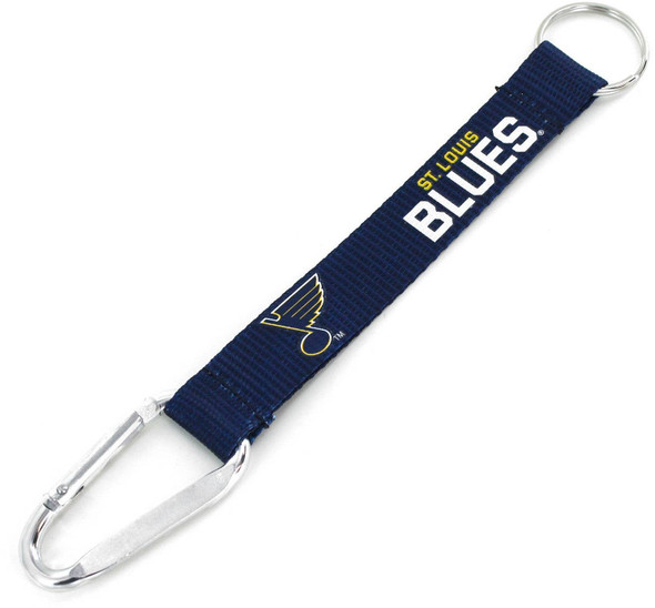 NHL St. Louis Blues Carabiner Lanyard Keychain ID Holder NHL Fan Accessory Keychain