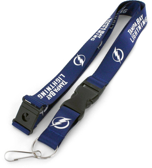 NHL Tampa Bay Lightning Team Lanyard Keychain ID Holder NHL Fan Accessory, Blue
