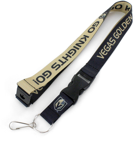 NHL Vegas Golden Knights Slogan Lanyard Keychain ID Holder NHL Fan Accessory