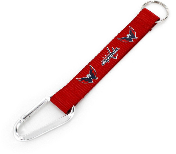 NHL Washington Capitals Carabiner Lanyard Keychain ID Holder NHL Fan Accessory Keychain