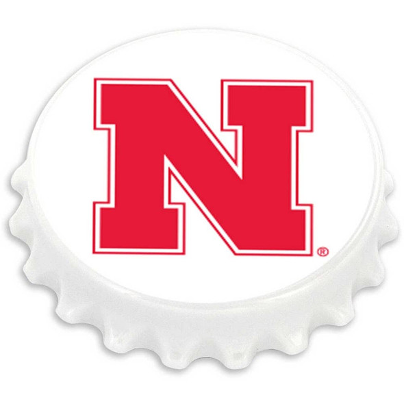 NCAA Nebraska Cornhuskers Bottle Cap Bottle Opener Magnet