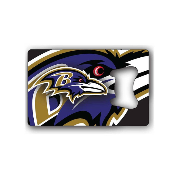 NFL Baltimore Ravens Credit Card Bottle Opener Magnet