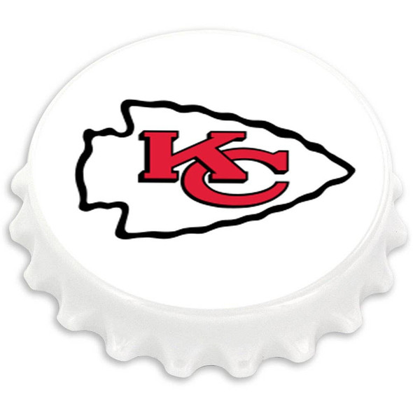 NFL Kansas City Chiefs Bottle Cap Bottle Opener Magnet