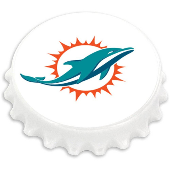 NFL Miami Dolphins Bottle Cap Bottle Opener Magnet