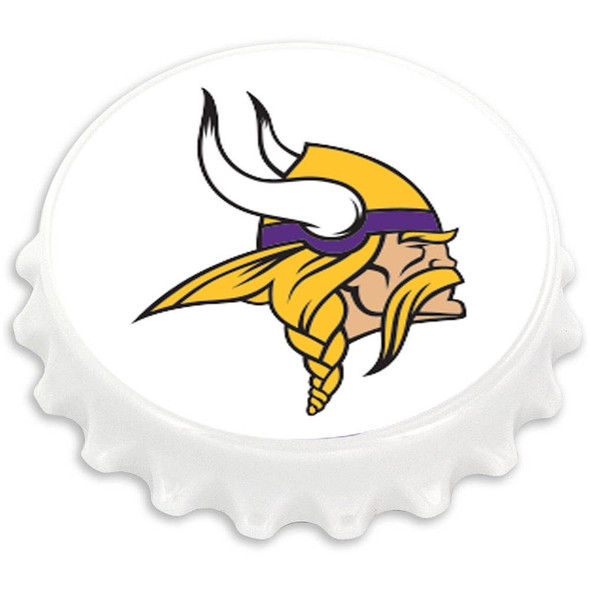 NFL Minnesota Vikings Bottle Cap Bottle Opener Magnet