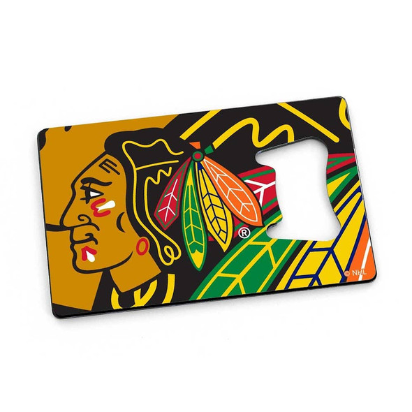 NHL Chicago Blackhawks Credit Card Bottle Opener Magnet