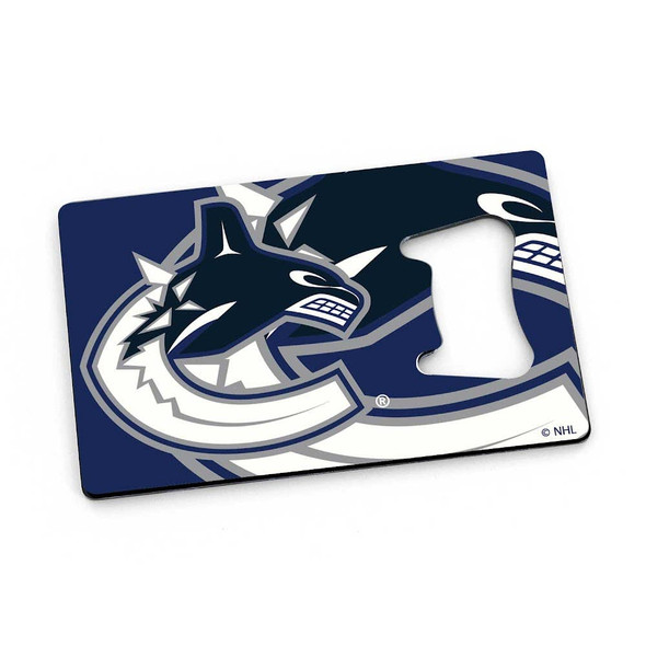 NHL Vancouver Canucks Credit Card Bottle Opener Magnet