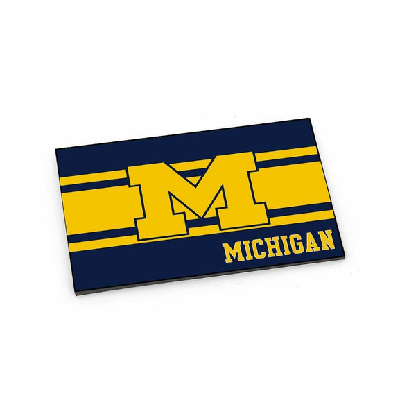 NCAA Michigan Wolverines Striped Magnet