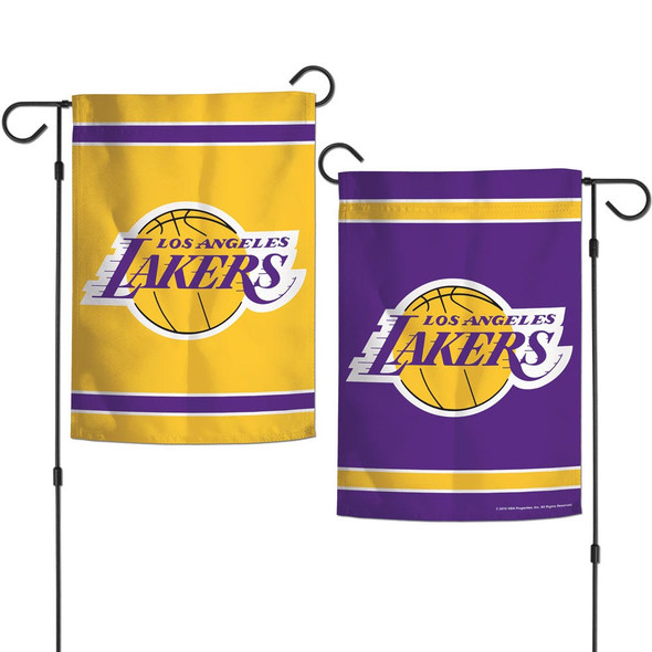 Los Angeles Lakers Garden Flags 2 Sided 12.5"x 18"