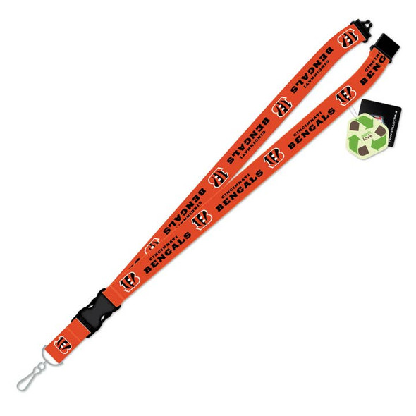 Cincinnati Bengals Team Logo Lanyard Keychain ID Holder NFL Fan Accessory