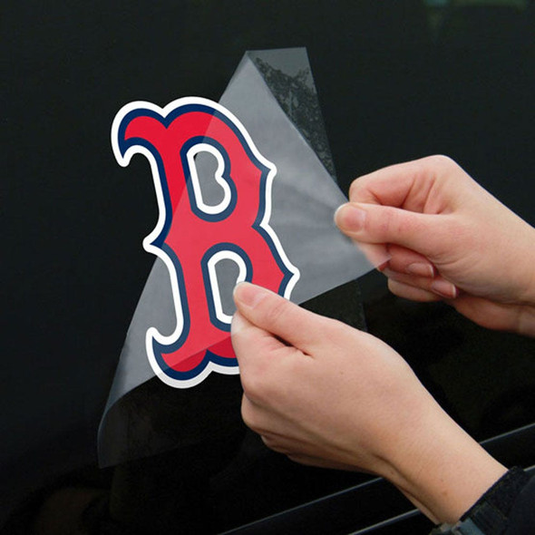 Boston Red Sox B Perfect Cut Decal 8x8 Die Cut Color
