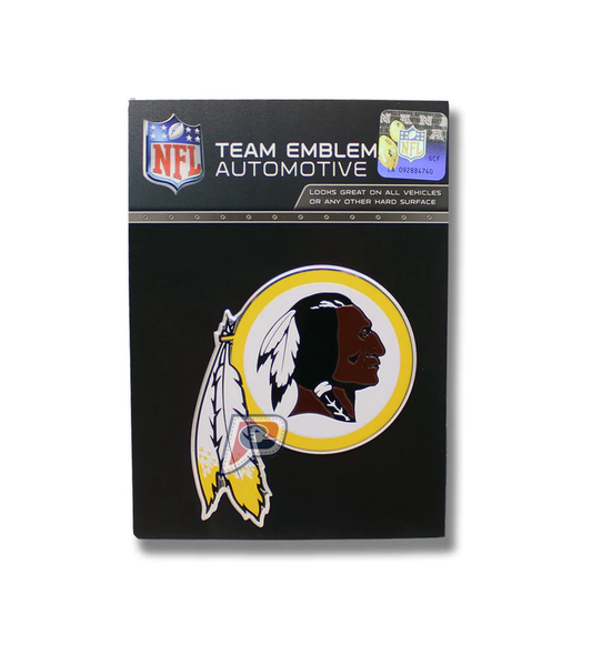 Washington Redskins Colored Aluminum Car Auto Emblem