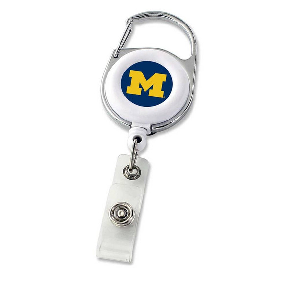 NCAA Michigan Wolverines Deluxe Clip Badge Reel