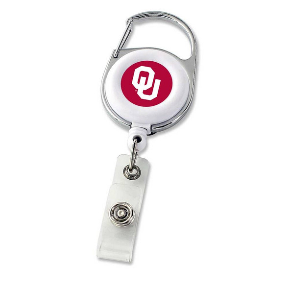 NCAA Oklahoma Sooners Deluxe Clip Badge Reel