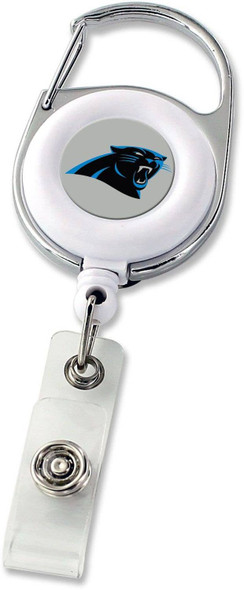 NFL Carolina Panthers Deluxe Clip Badge Reel